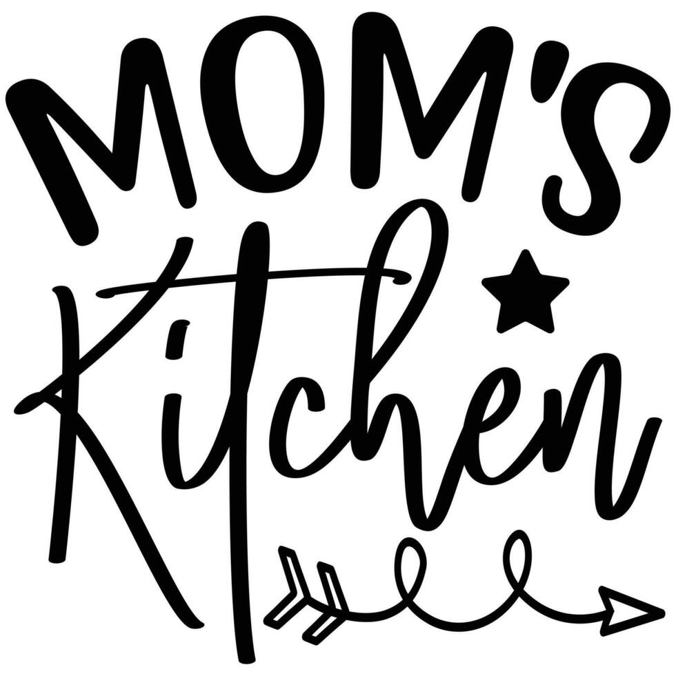 mom's kitchen design vector