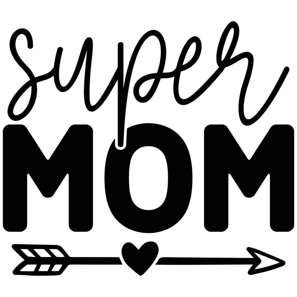 super mom design vector