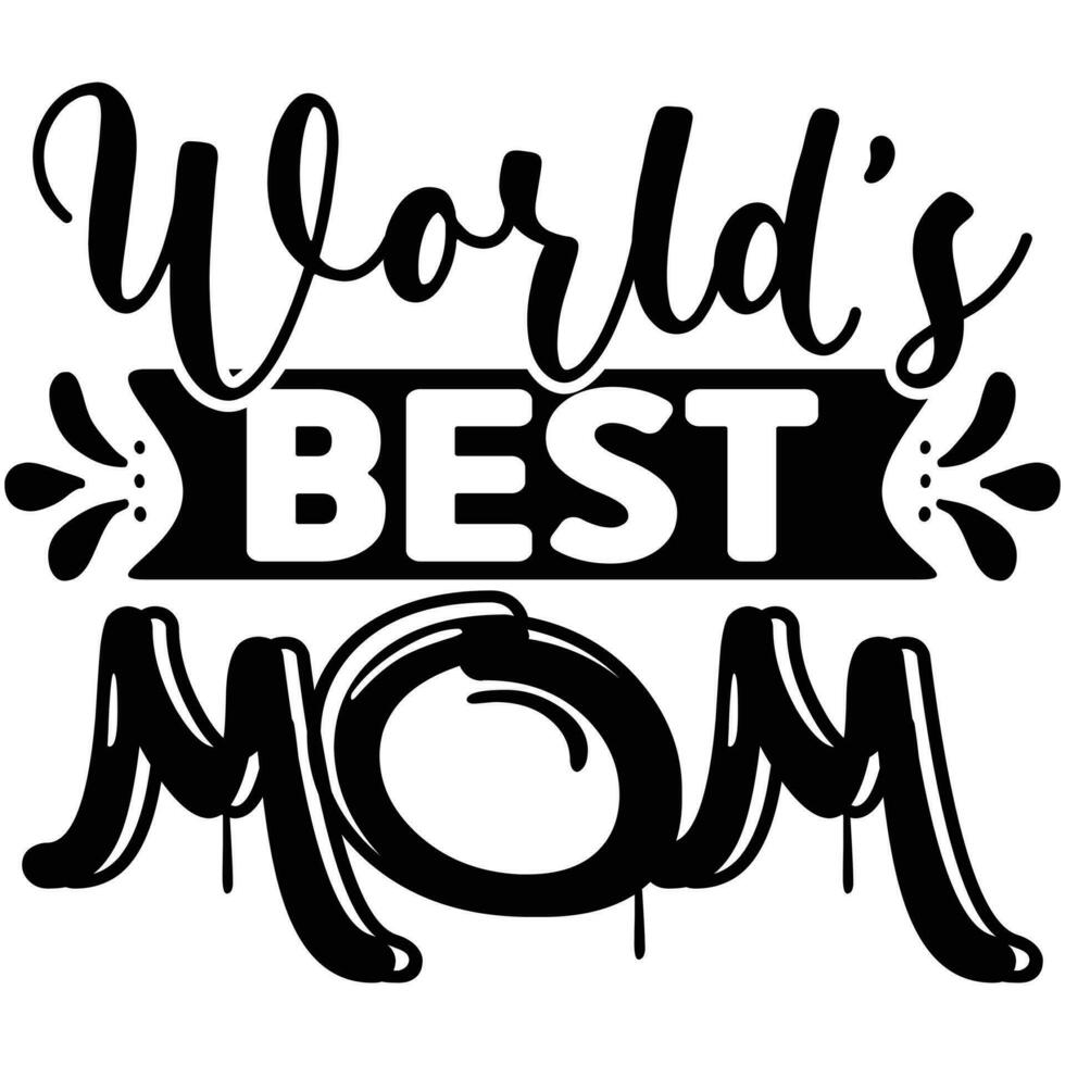 world best mom vector