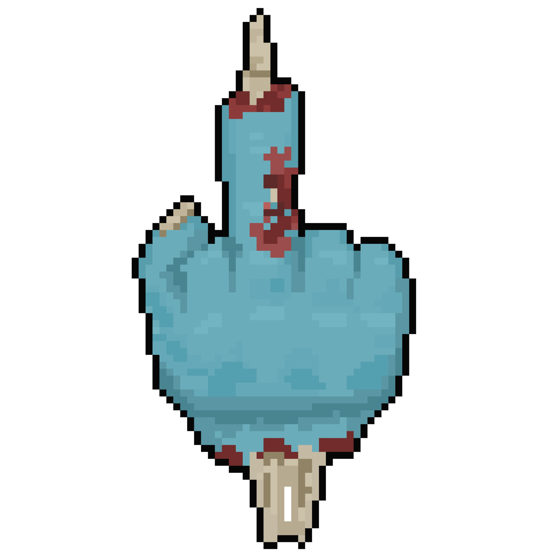 Cartoon Pixel Zombie Right Hand Showing The Middle Finger. 27517383 PNG