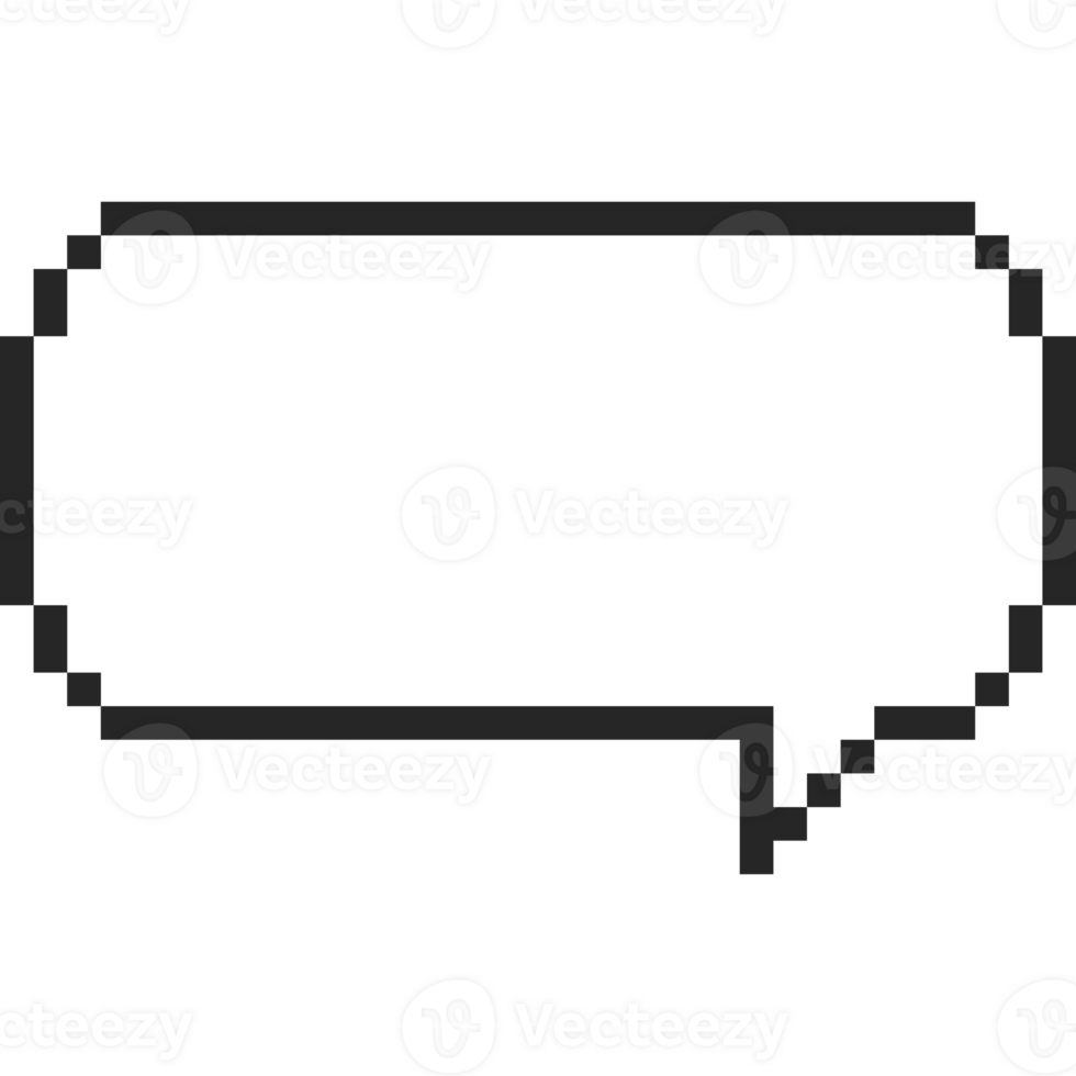 Pixel art speech bubble 5 png