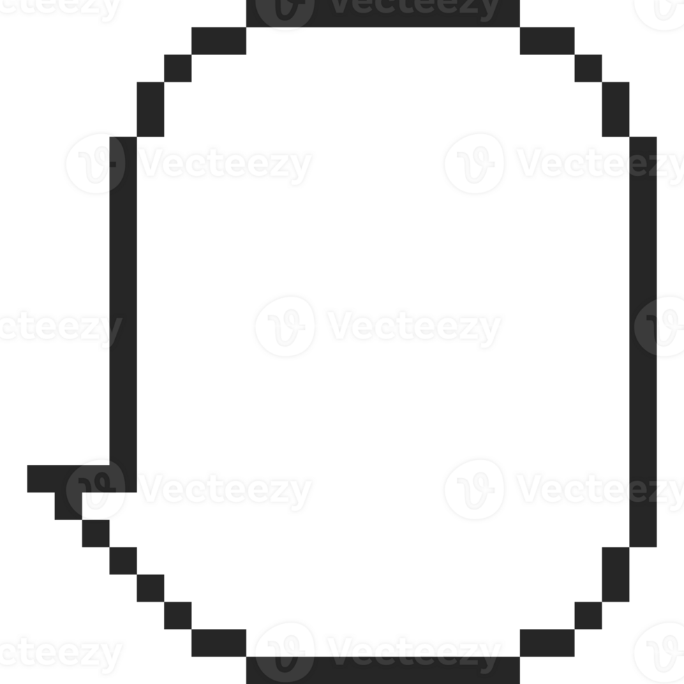 Pixel art speech bubble 2 png