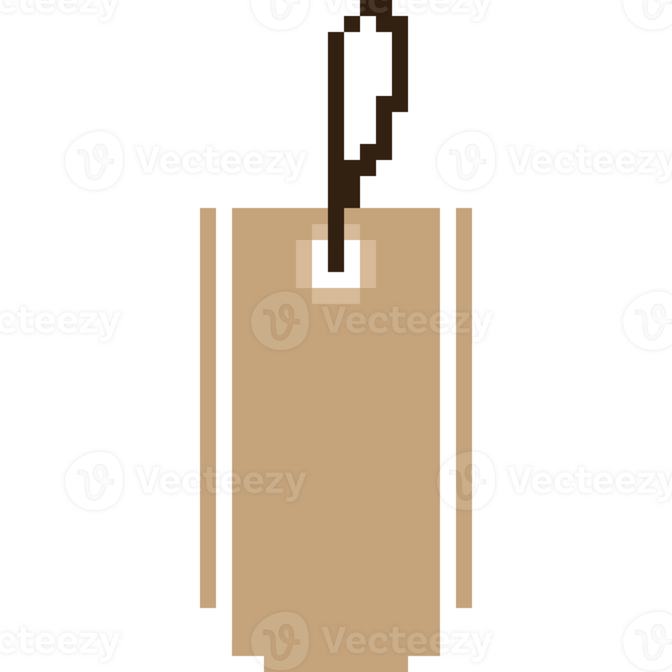 Pixel art blank label paper tag 27517559 png