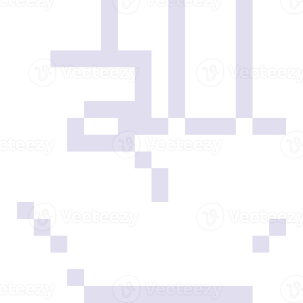 Pixel art fist hand white hand icon png