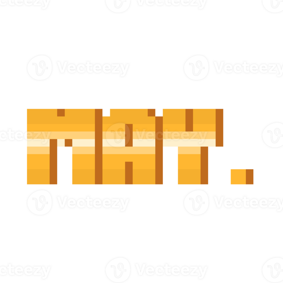 Pixel Art Gold Short May Text. png