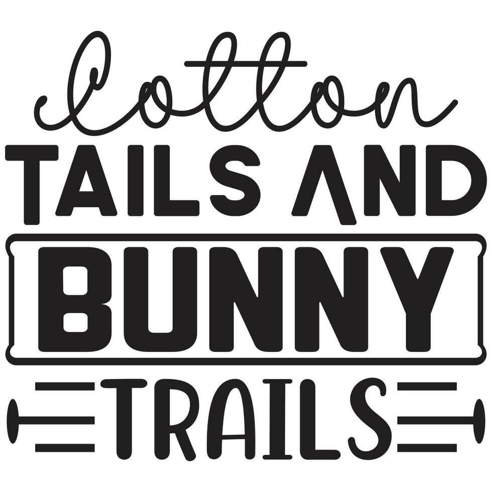 tails and bunny trails vector
