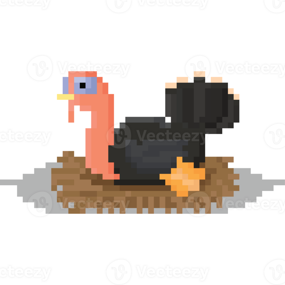 Pixel art turkey character on nest character 27517918 PNG Pixel art turkey character on nest character 27517918 PNG