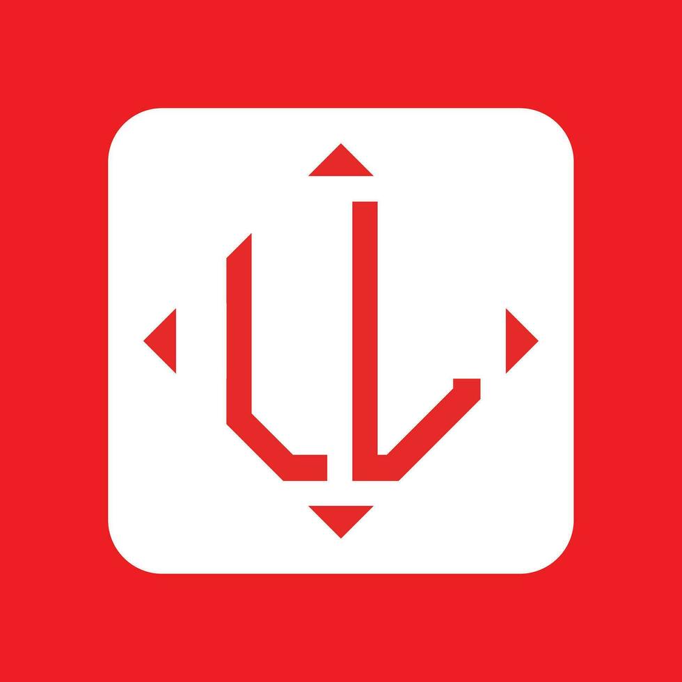 Creative simple Initial Monogram LL Logo Designs. vector