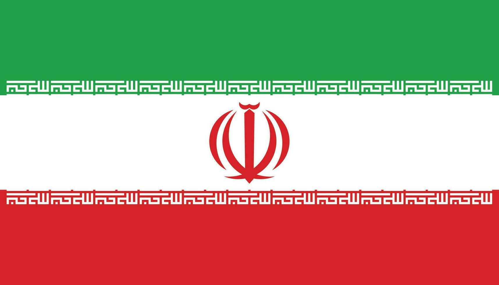 Iran national flag.Iran flag in the proper ratio vector