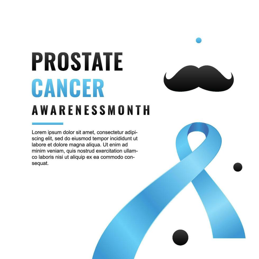 Prostate Cancer Awareness Month Design Template vector