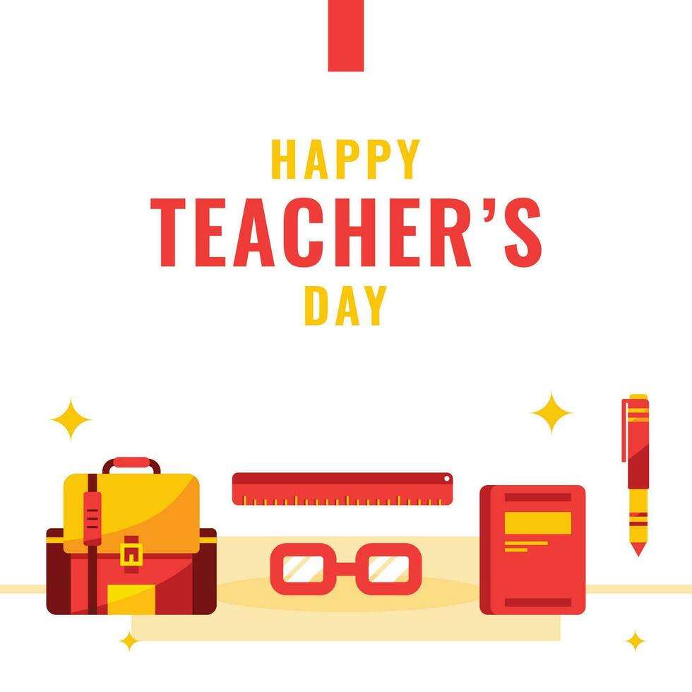 Happy Teachers Day Design Celebration vector