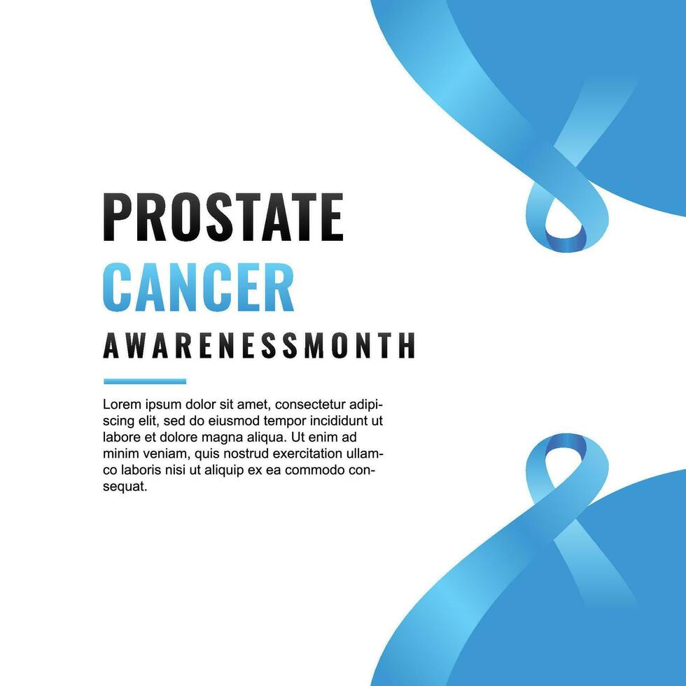 Prostate Cancer Awareness Month Design Template vector