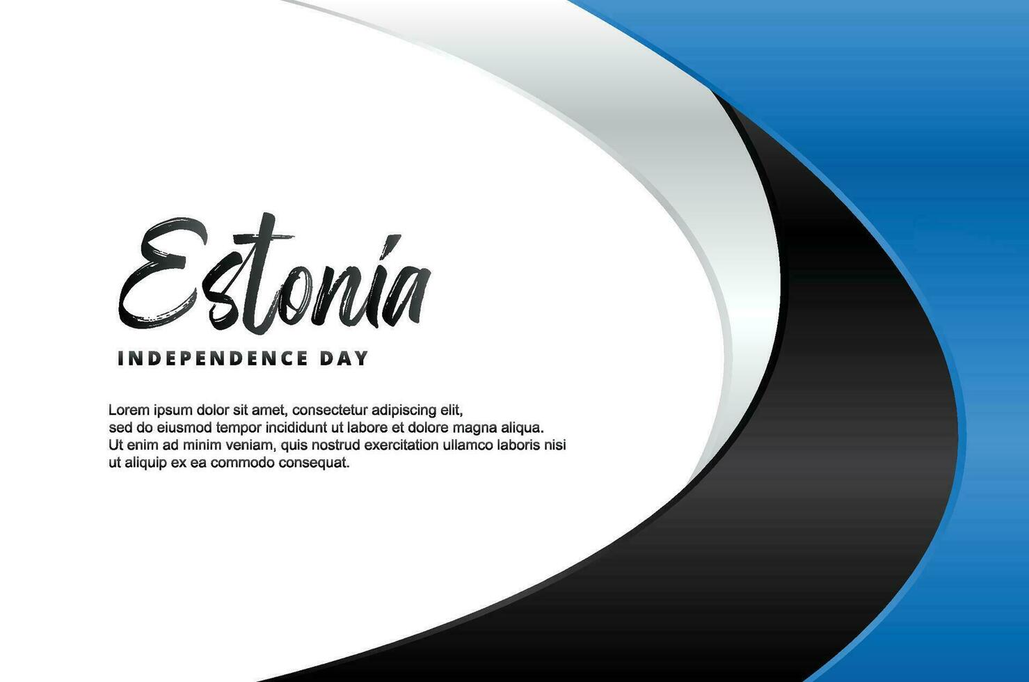 Estonia Independence Day Celebrate Design vector