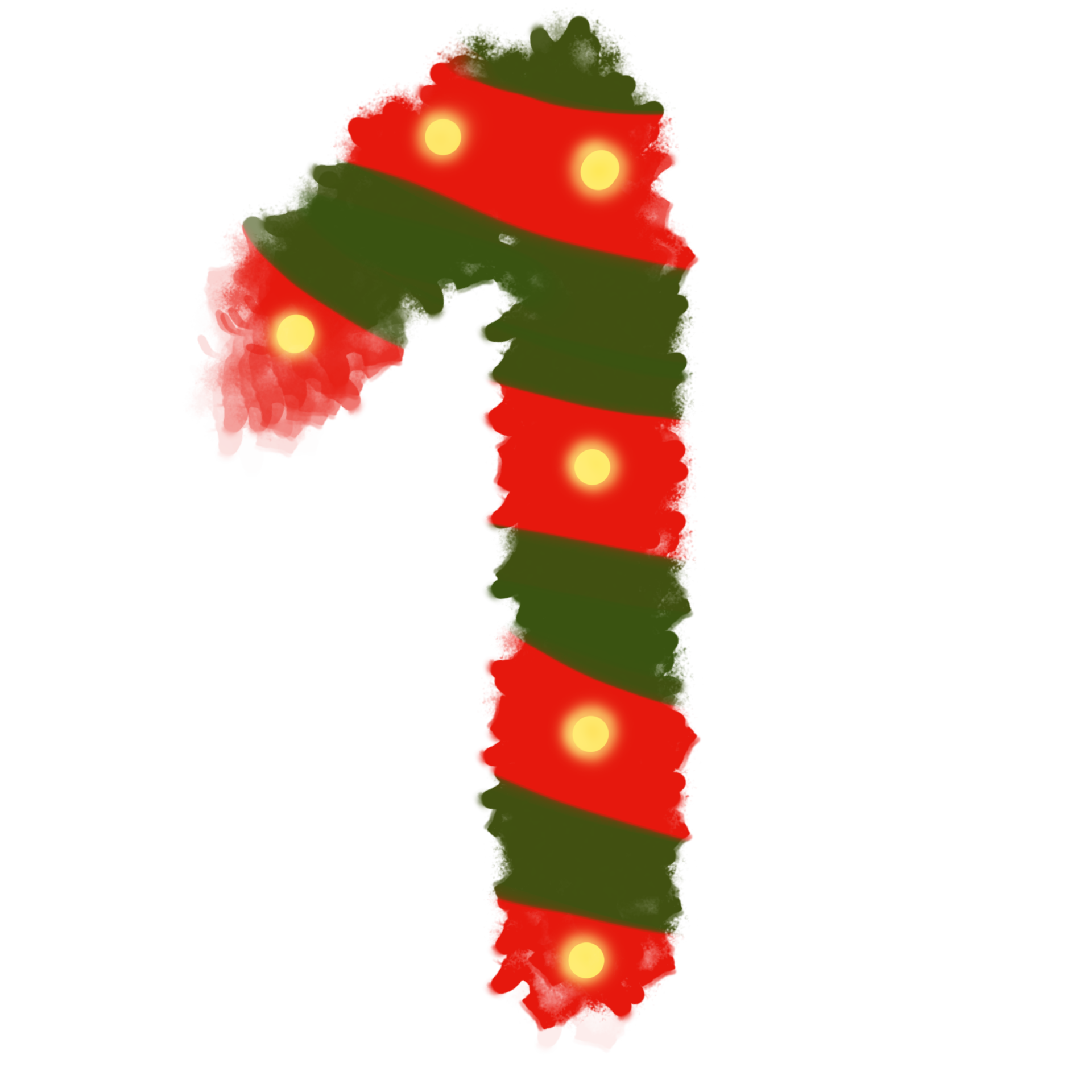 Numbers 1 inspired by Christmas with red and green and yellow 27519748 PNG
