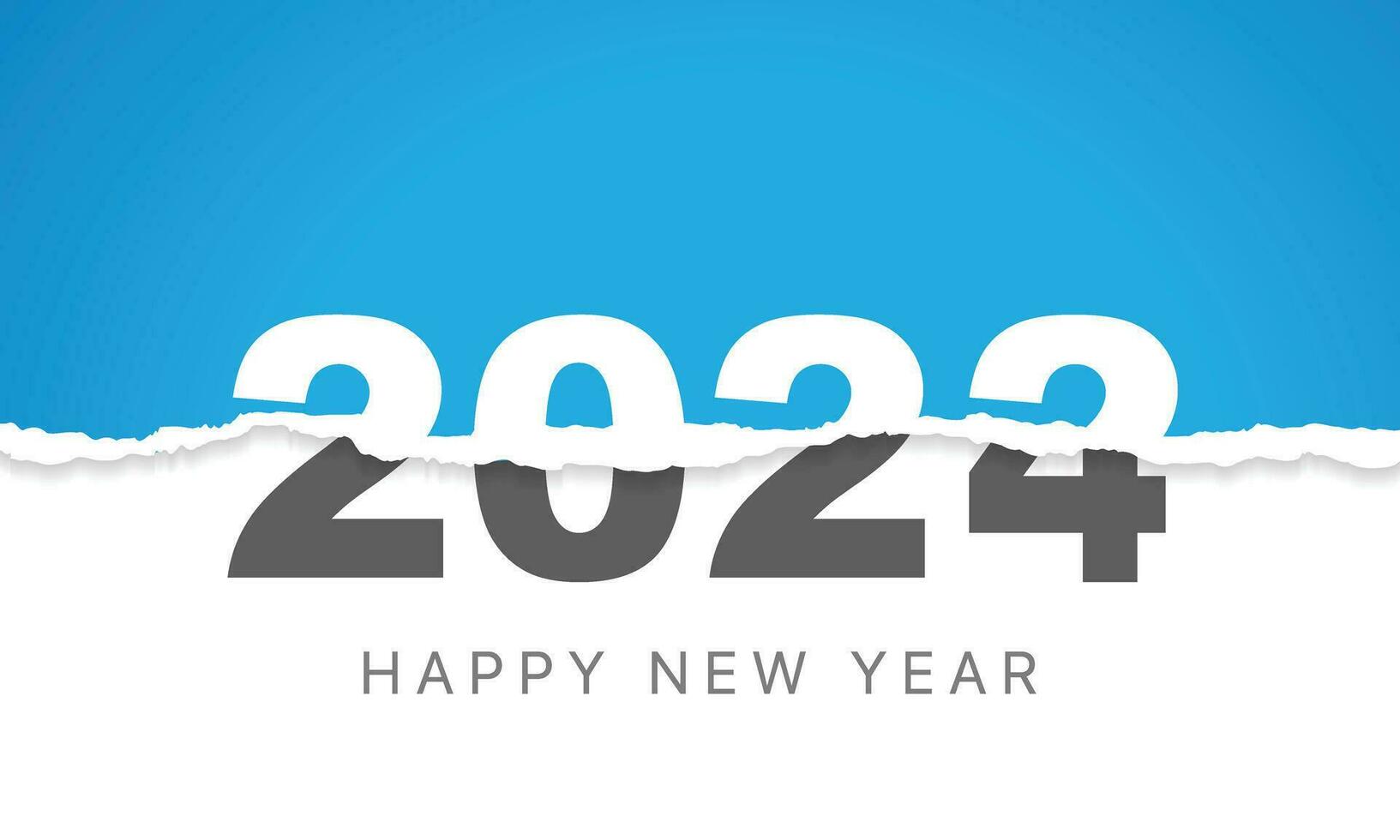 2024 Happy New Year Background Design. Greeting Card, Banner, Poster. Vector Illustration.