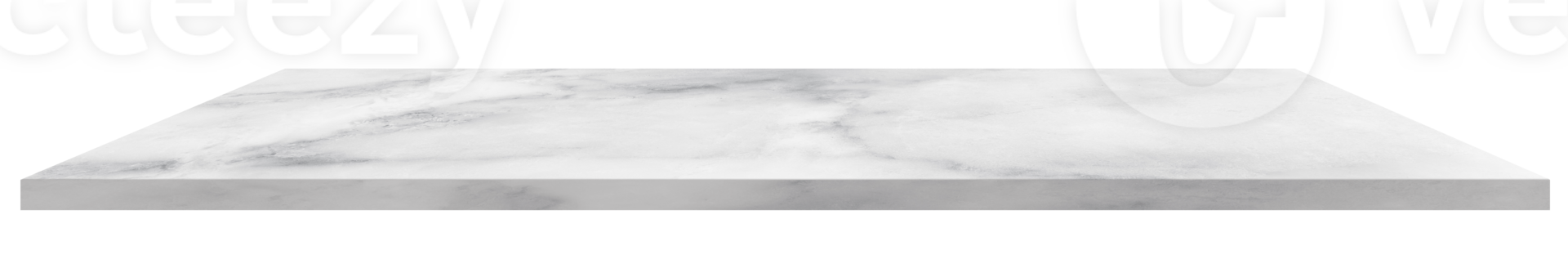 Marble tabletop with texture surface, Glossy Grey nature granite shelf isolated,Perspective ceramic counter plank template mock up for display products presentation png