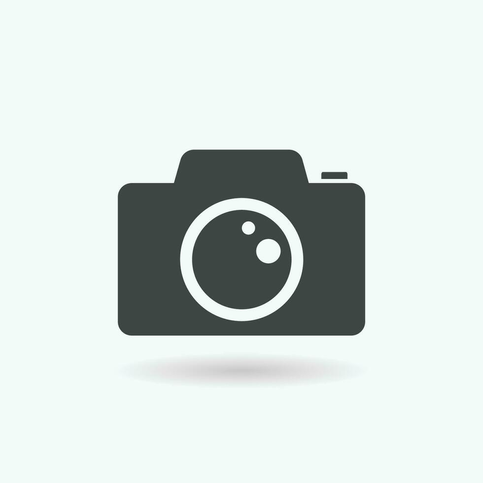 Camera Icon in trendy flat style.  Camera symbol for your website design, logo, app, UI. Vector illustration