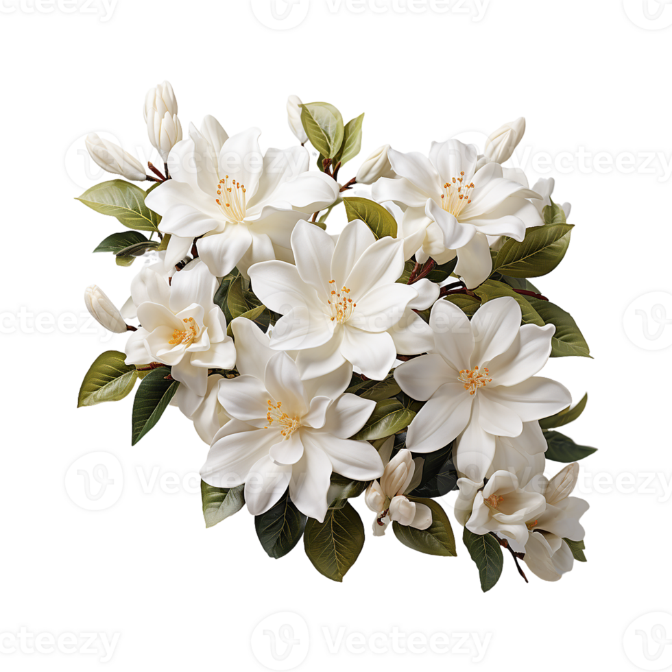 blanc fleur png ai génératif