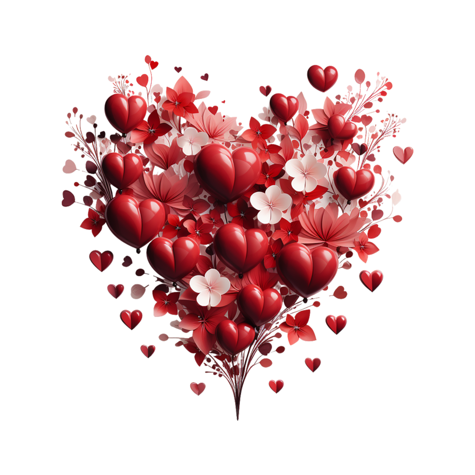 Valentines Day Png AI Generative