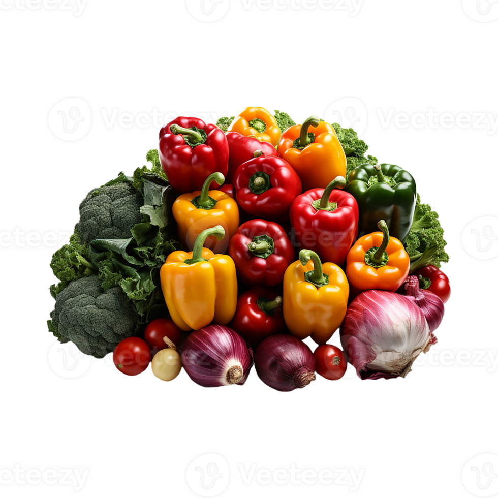 des légumes png avec transparent Contexte ai génératif