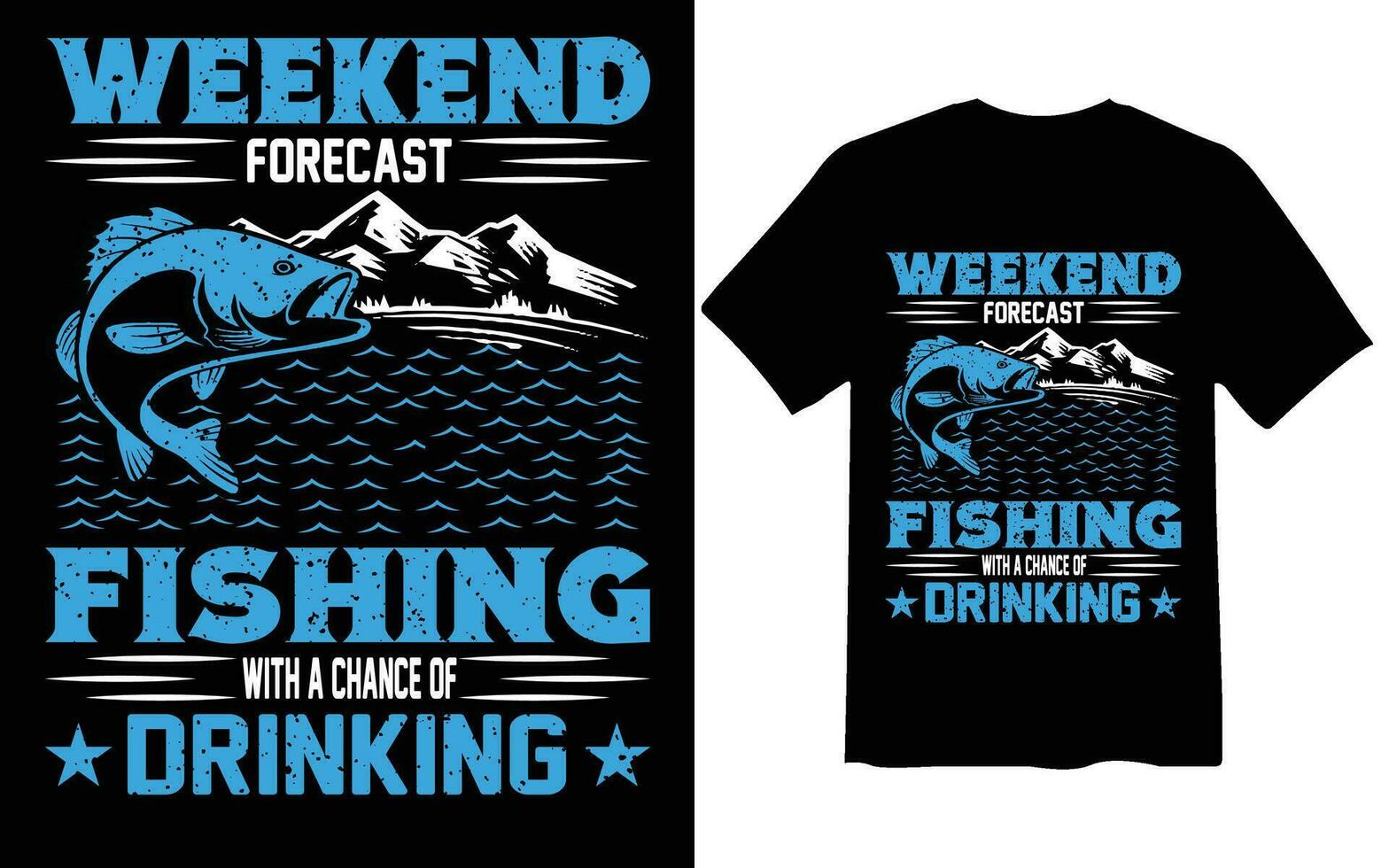 vector de camiseta de pesca