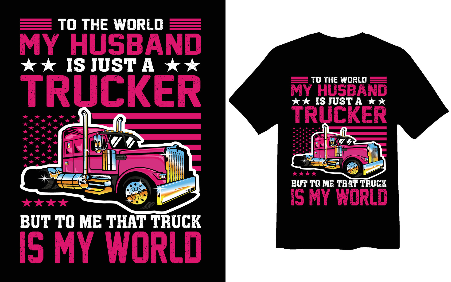 Truck driver t shirt design vector 27522476 Vector Art at Vecteezy