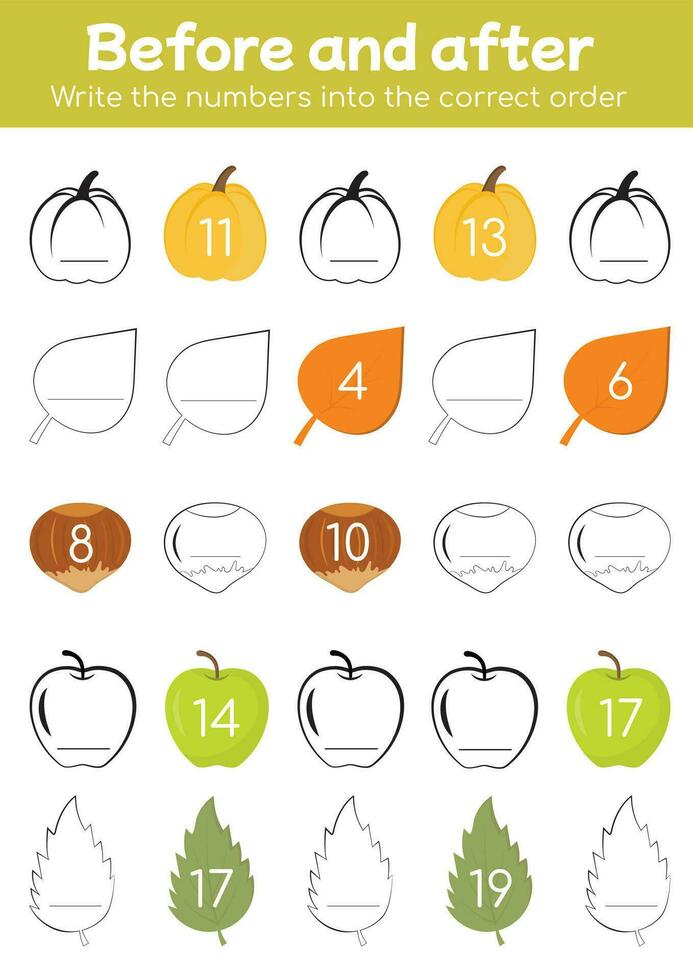 matemáticas contando juego. matemáticas educativo hoja de cálculo. preescolar educativo actividad. cómo muchos. útil juegos para preescolar y jardín de infancia. escribir el números en correcto orden vector