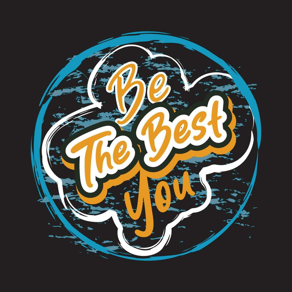 Motivational and inspirational quotes lettering text typography dark t shirt design on black background vector