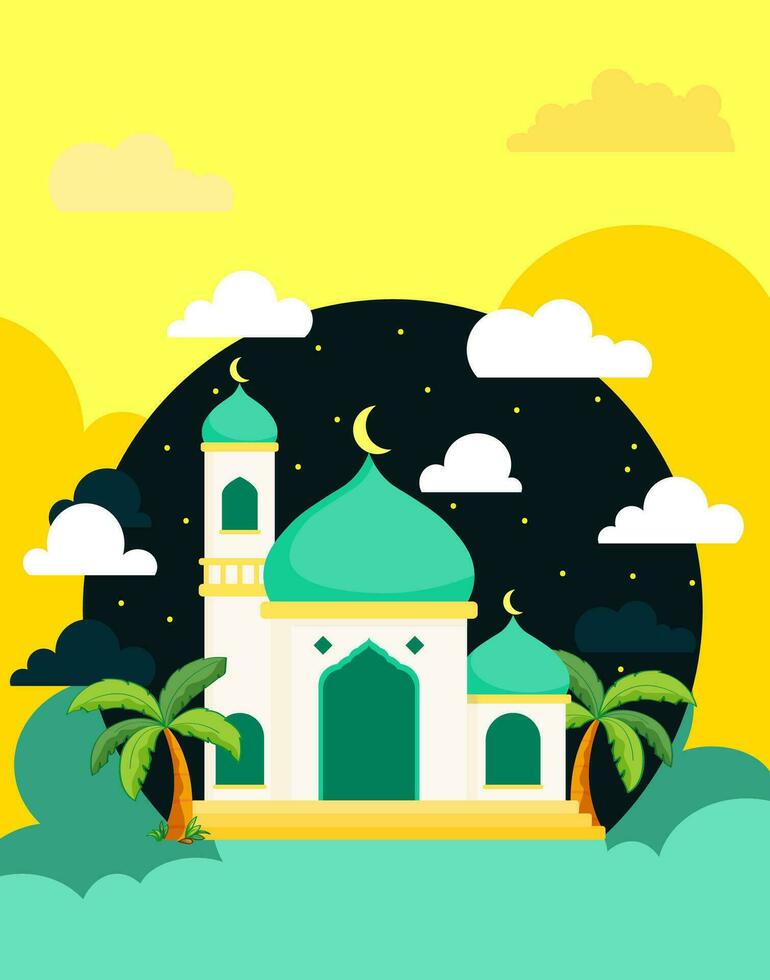 Mosque Vector Image. Mosque Icon.