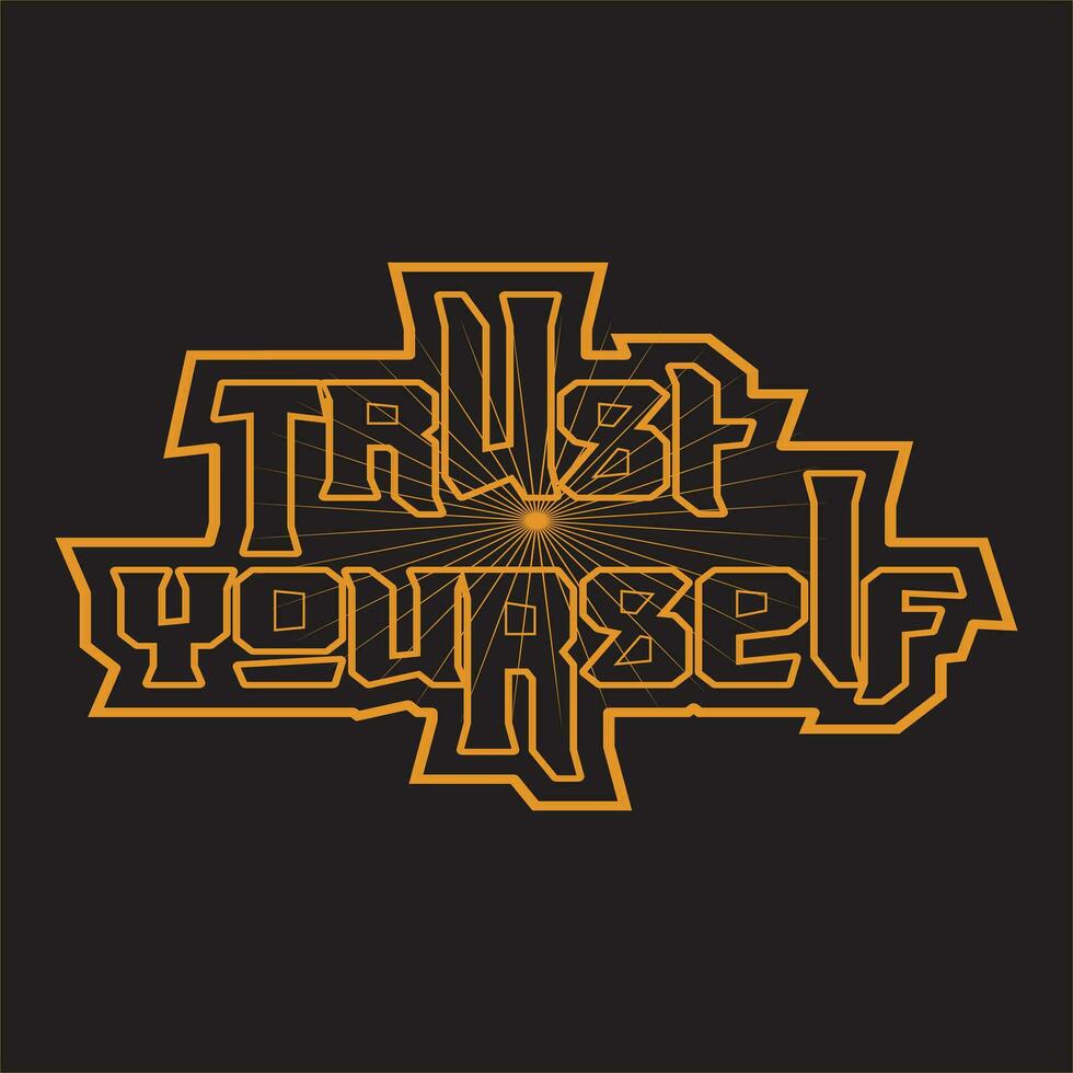 Motivational and inspirational quotes lettering text typography dark t shirt design on black background vector