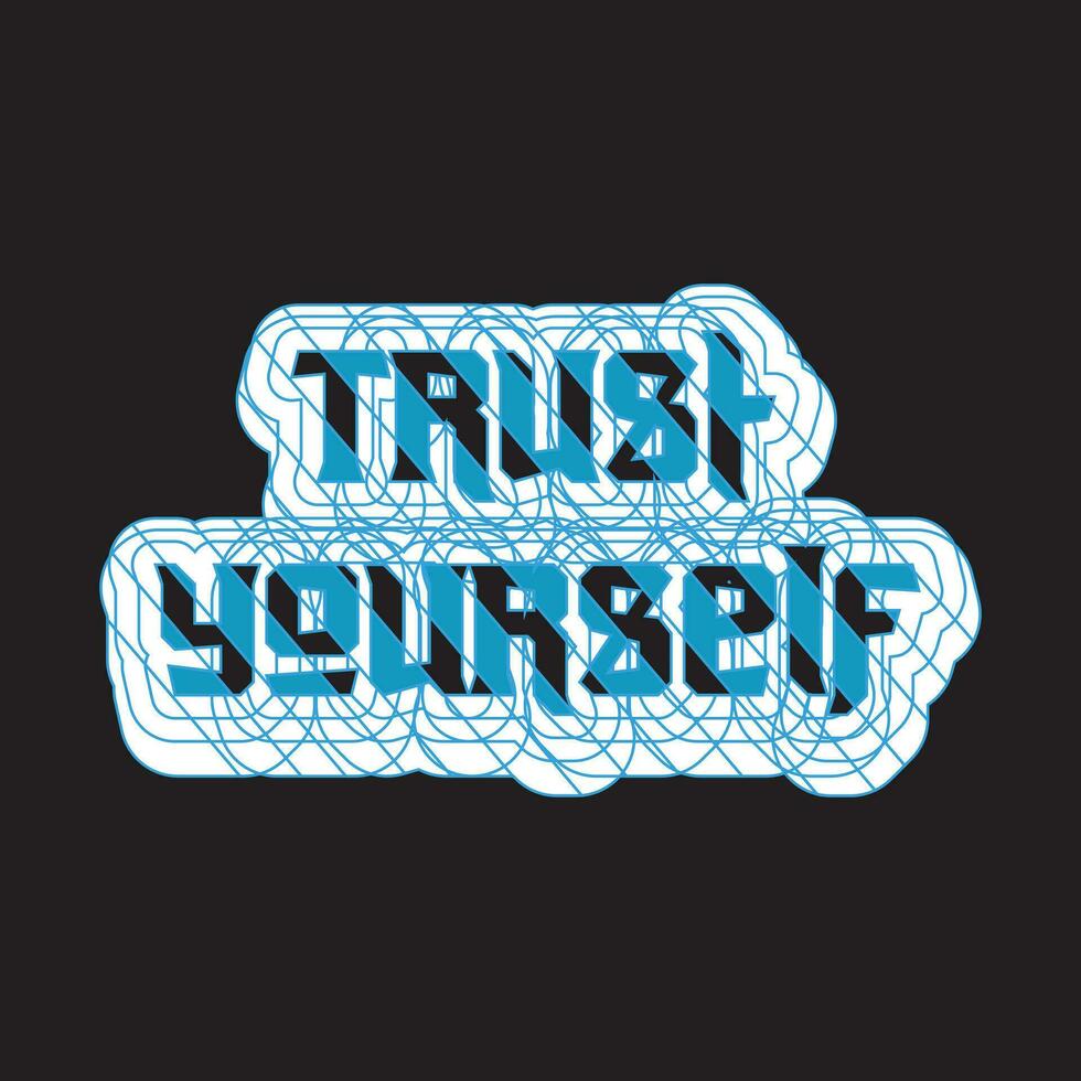 Motivational and inspirational quotes lettering text typography dark t shirt design on black background vector