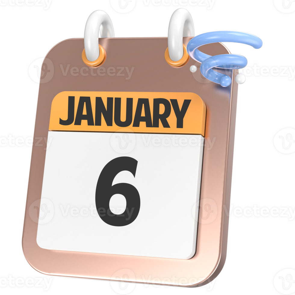 January Gold Tornado Icon 3d Day 6 png