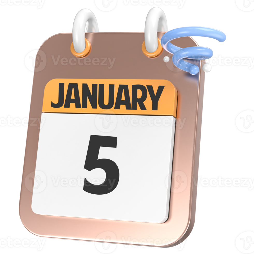 January Gold Tornado Icon 3d Day 5 png
