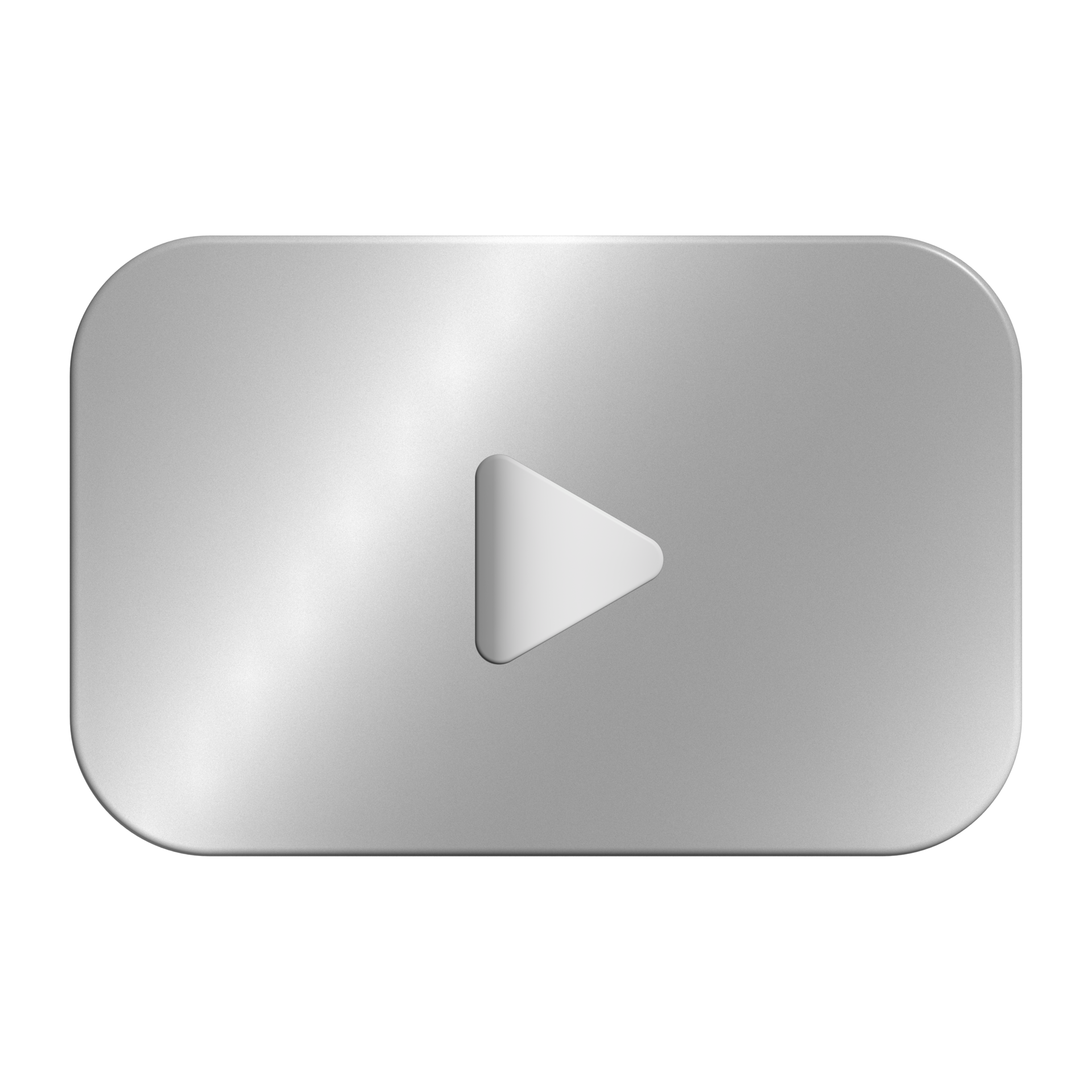 Silver play button youtube 27523280 PNG