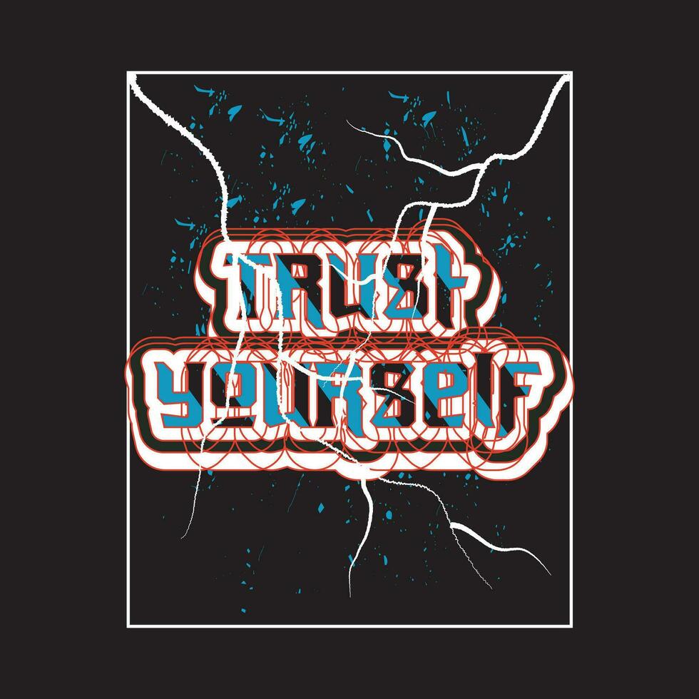 Motivational and inspirational quotes lettering text typography dark t shirt design on black background vector