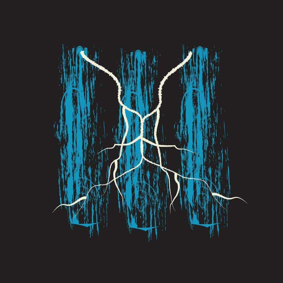 Abstract dark t shirt design on black background vector