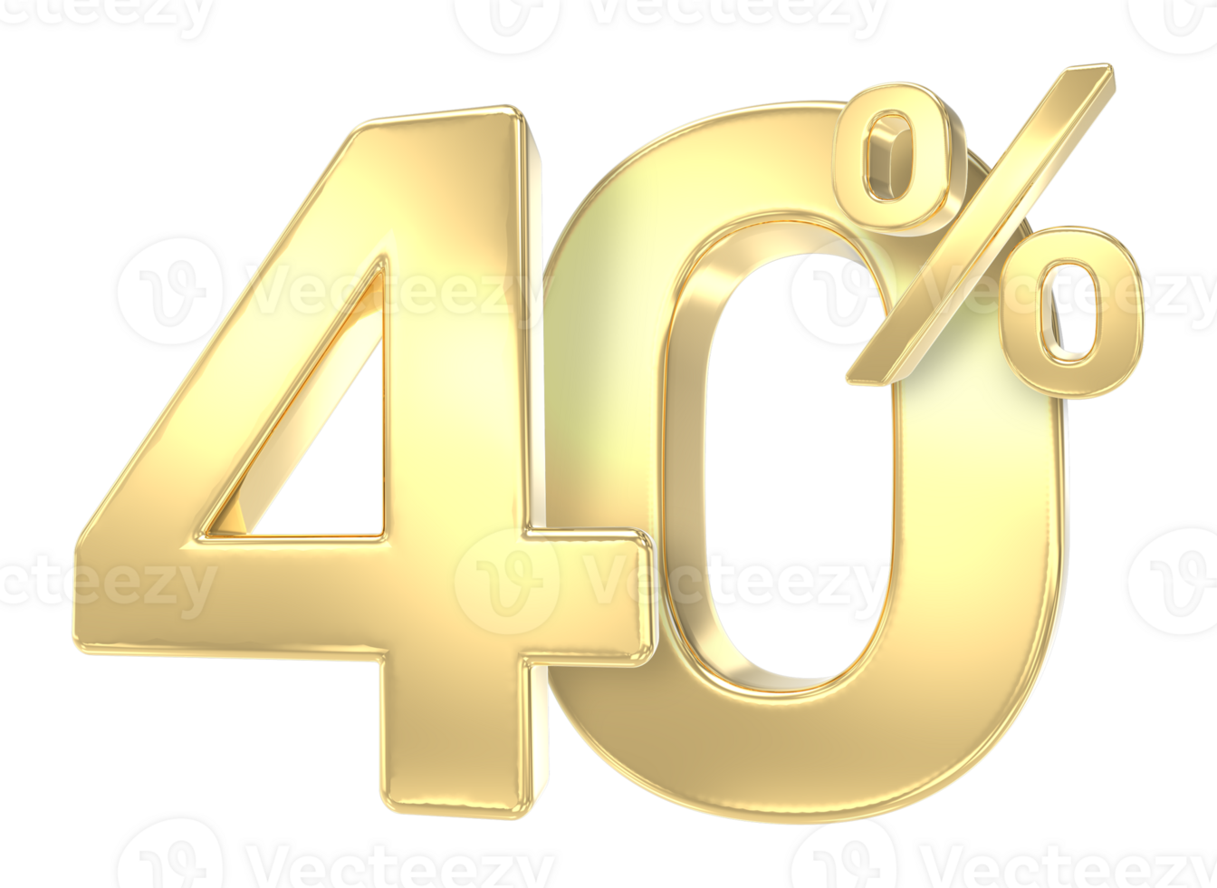 golden 40 Prozent Rabatt png