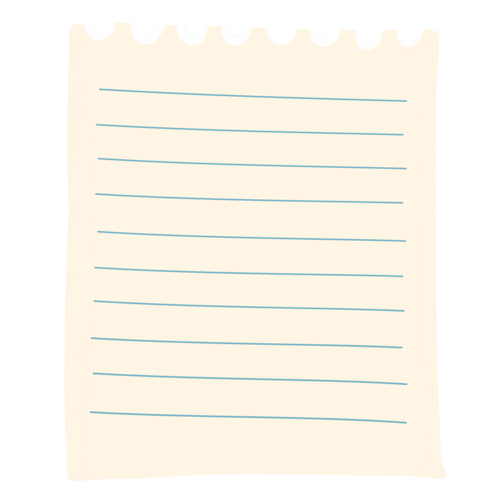 note paper page png