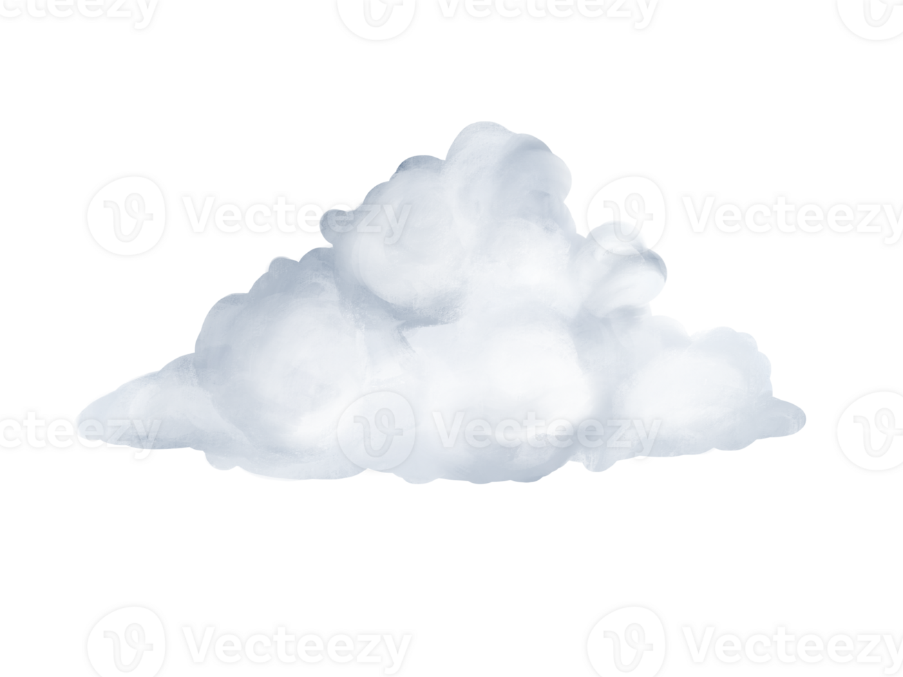 reeks van realistisch kleur schaduw wolk illustratie Aan transparantie achtergrond png