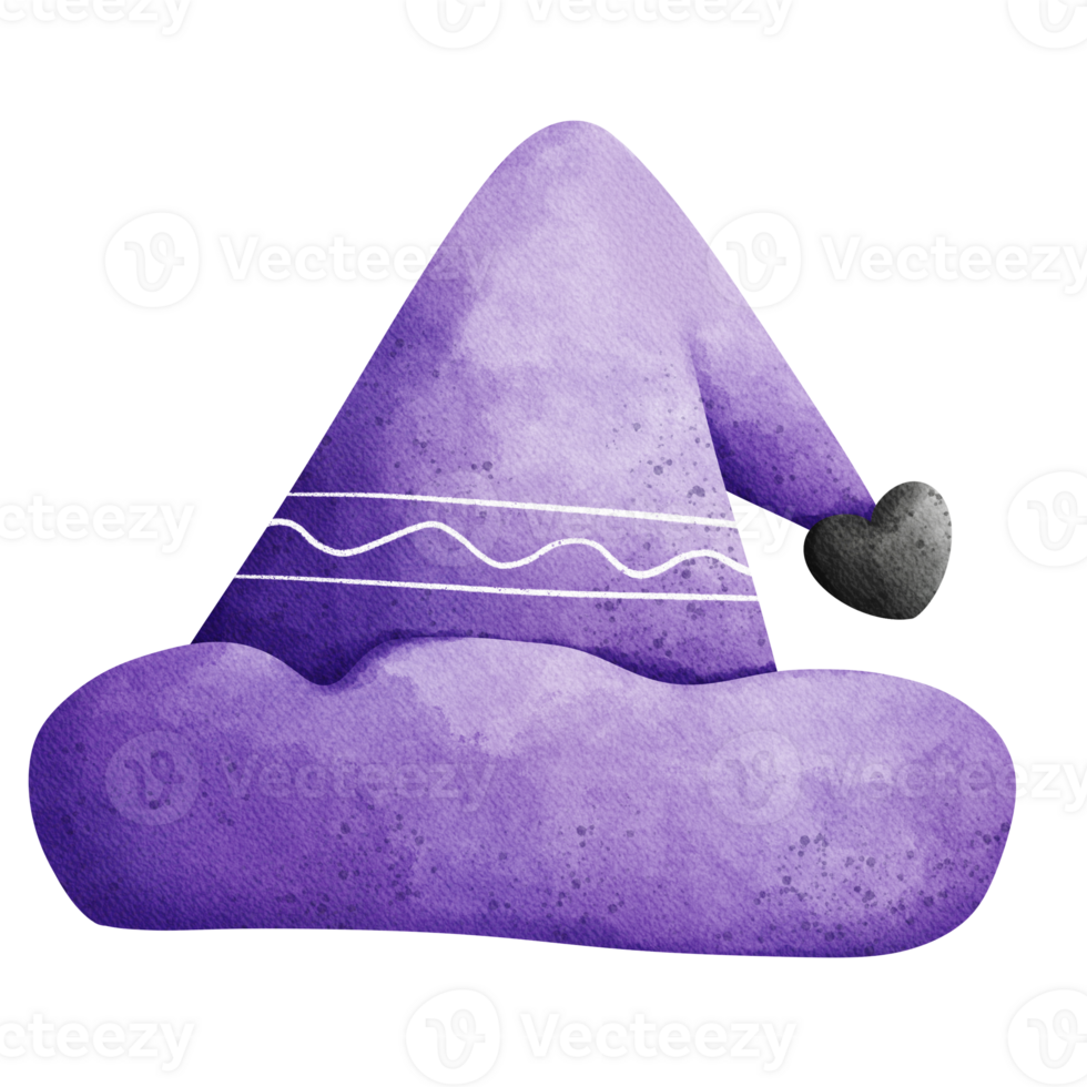 purple hat with heart on it 27525001 PNG