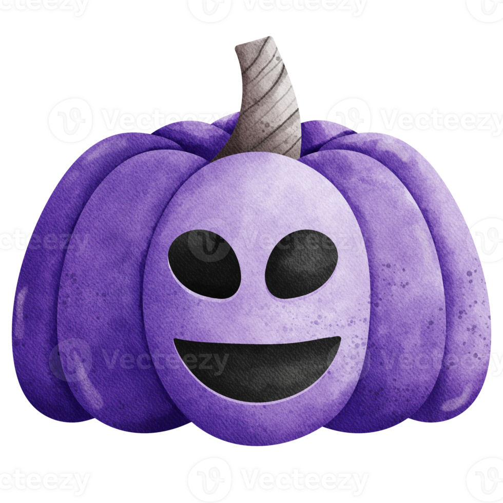 purple pumpkin with a smiley face png