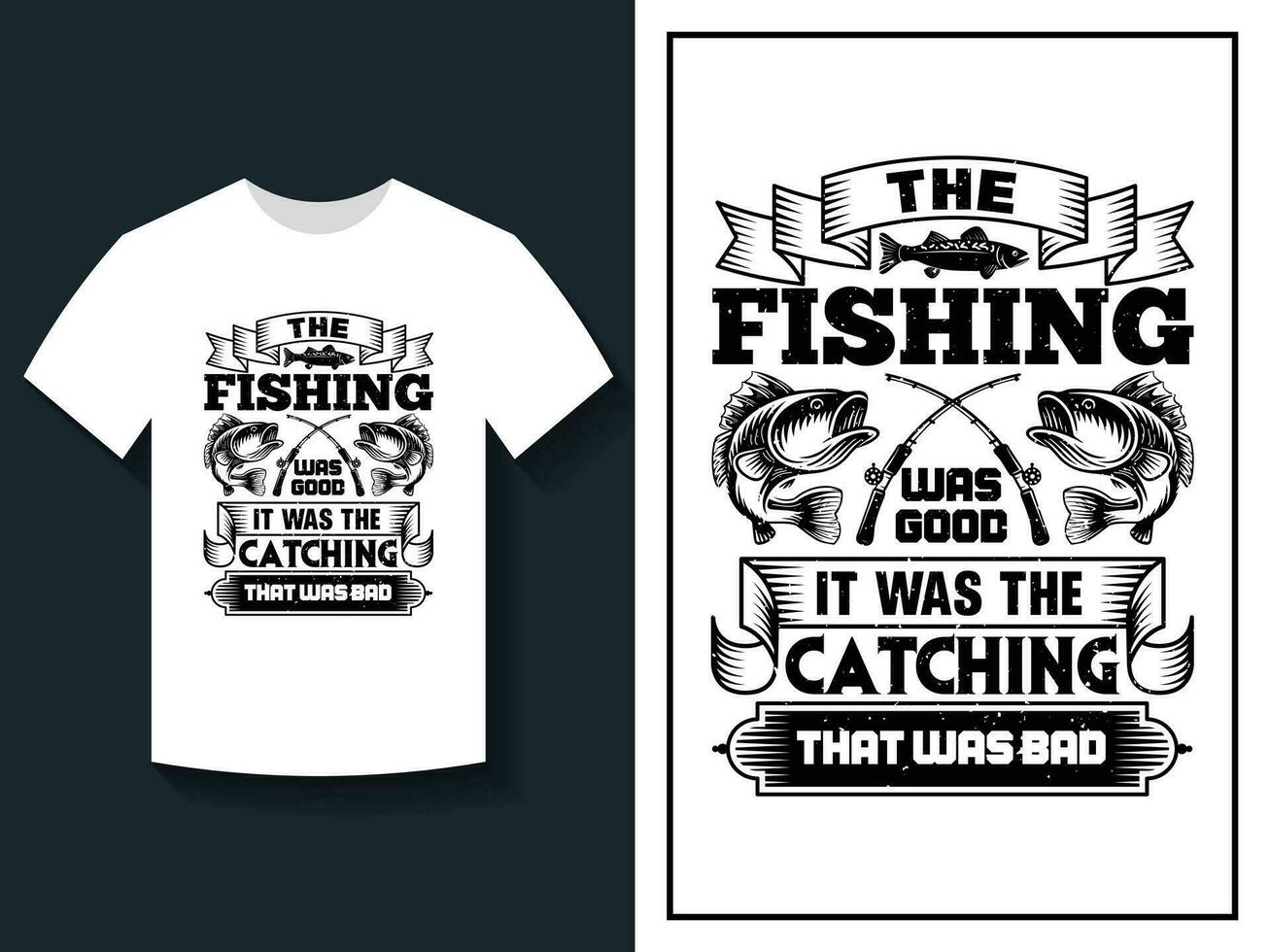 Vector fishing typography t-shirt, fishing shirt template, fishing vector t shirt design, River fishing t shirt graphic, T-shirt design with fishing rod sea vintage style