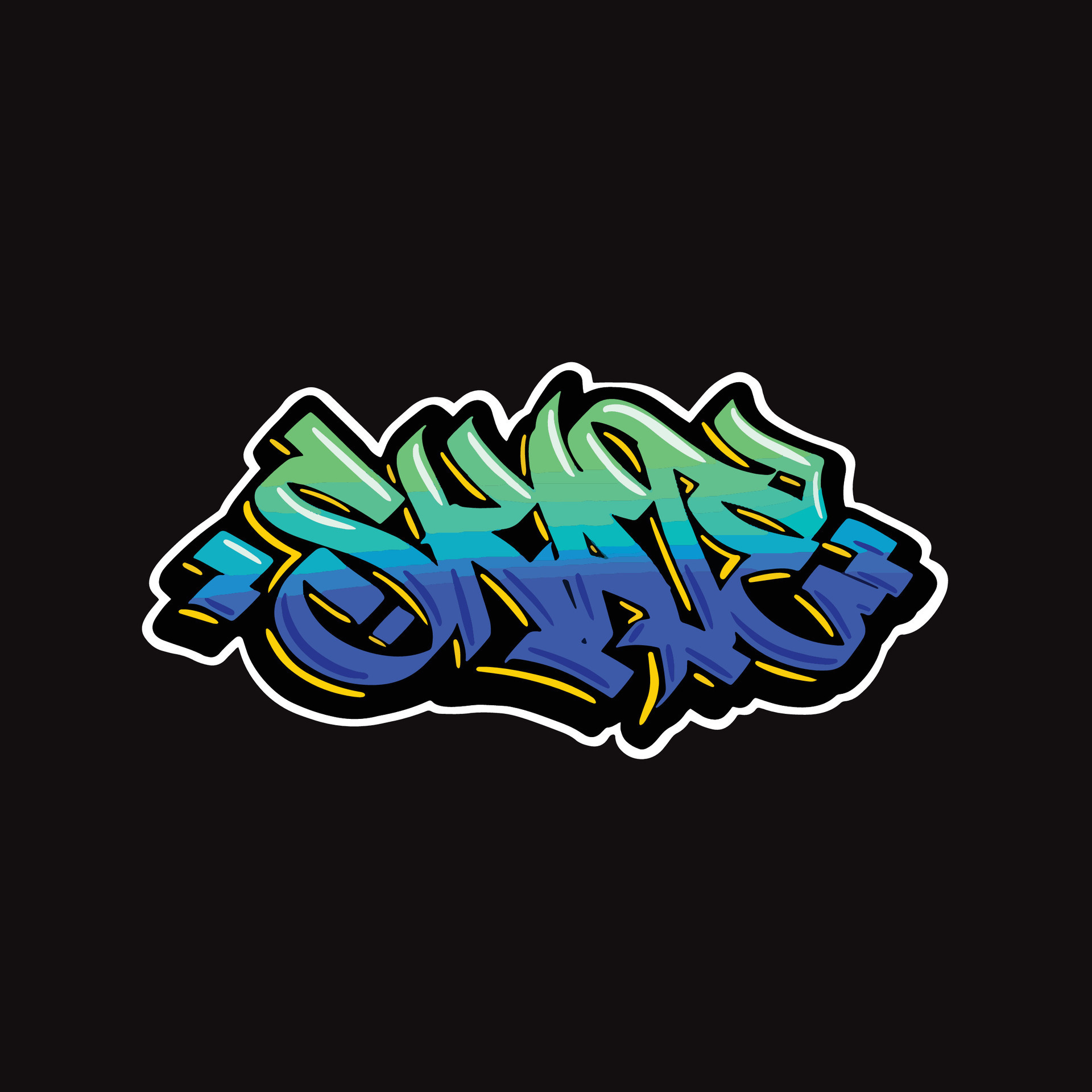 skate word text street art graffiti tagging 27525130 Vector Art at Vecteezy