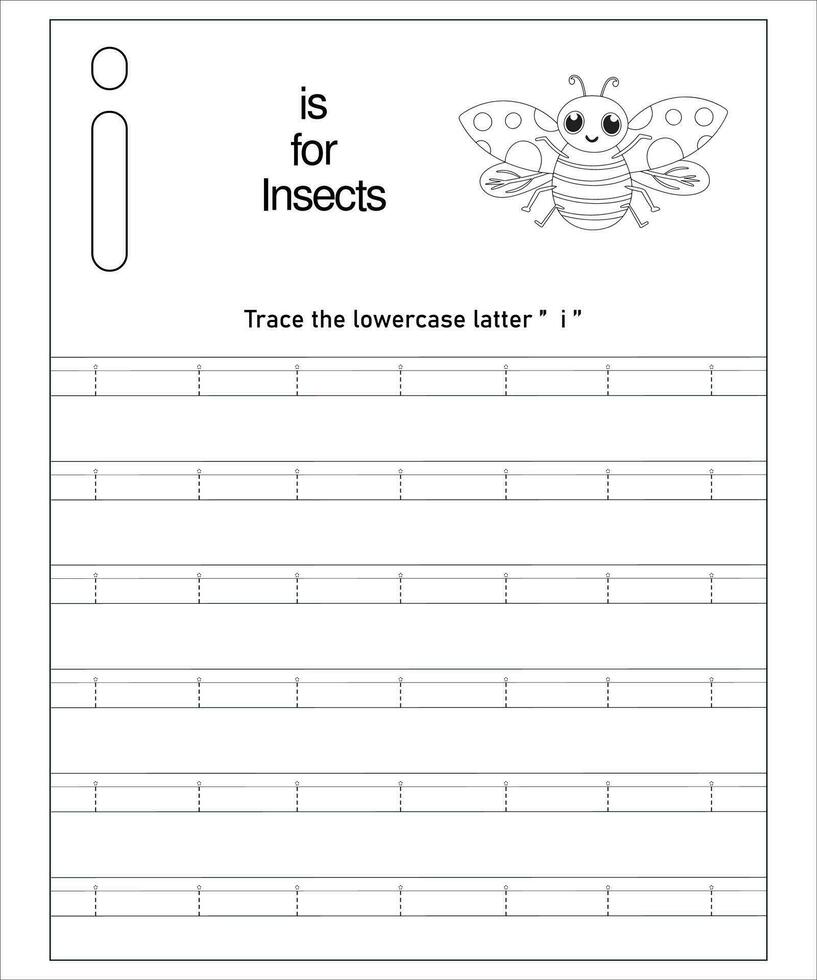 Alphabet Letters Tracing vector