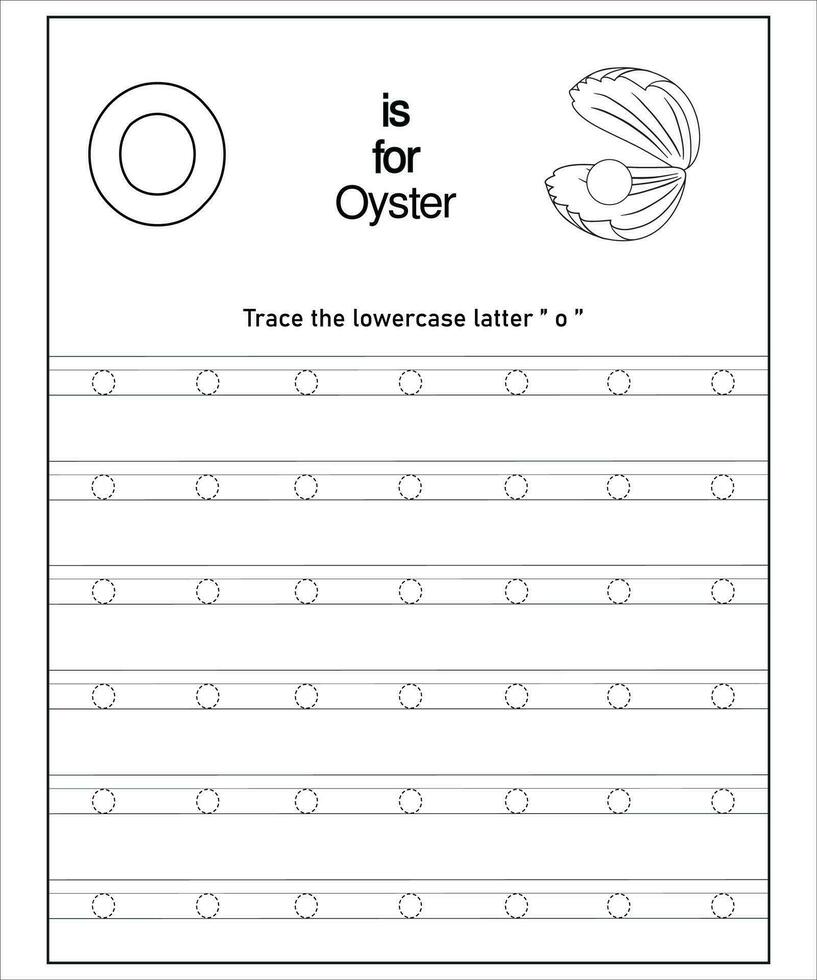 Alphabet Letters Tracing vector