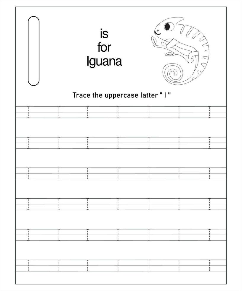 Alphabet Letters Tracing vector