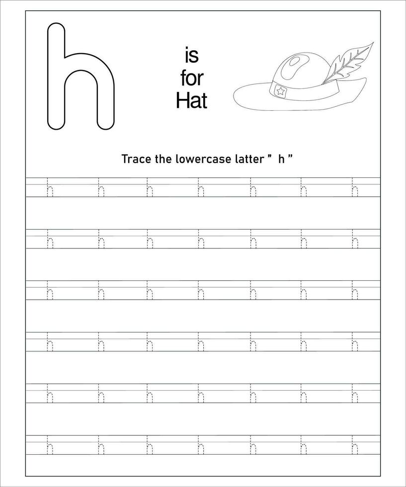 Alphabet Letters Tracing vector