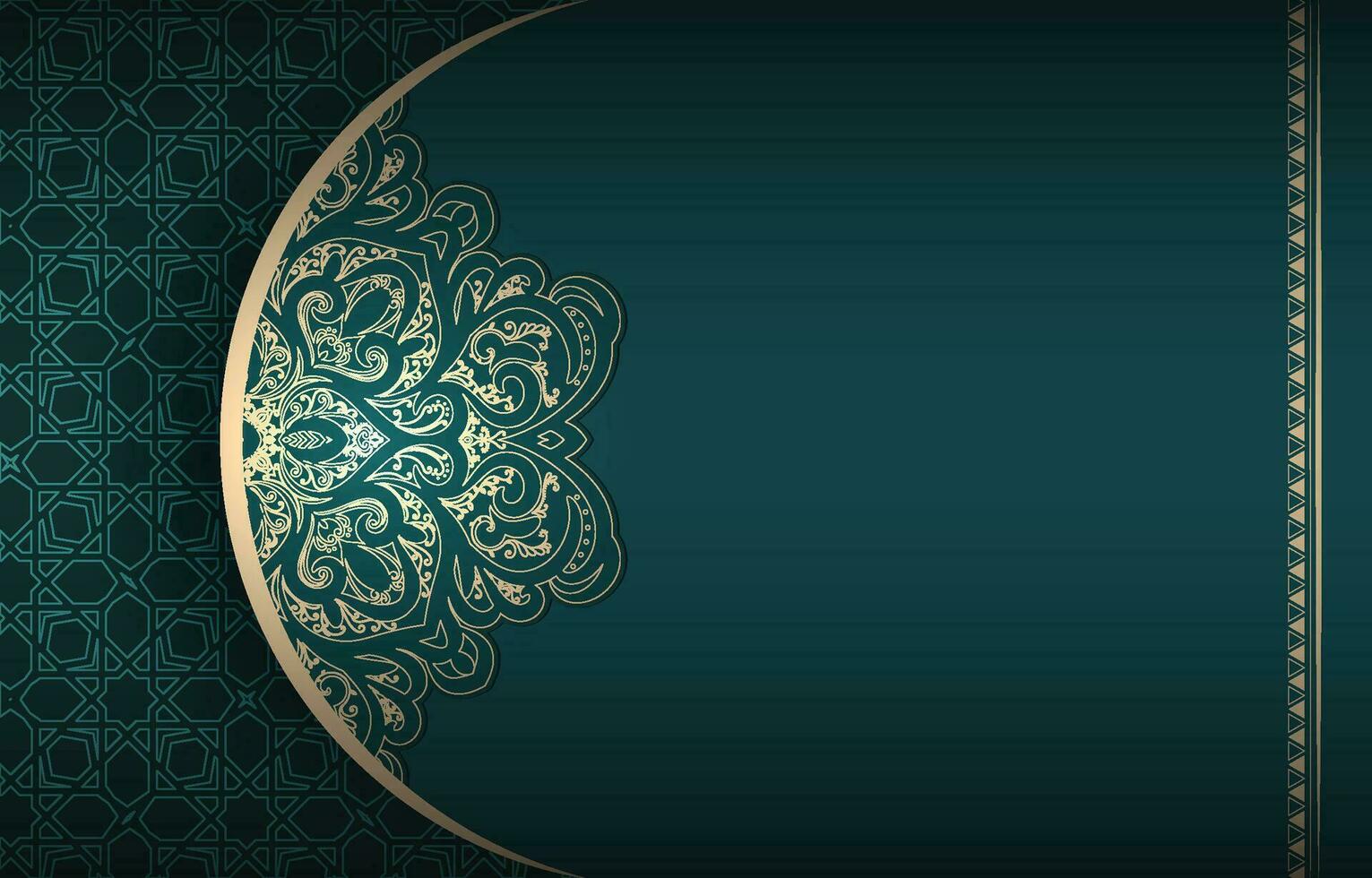 Luxury Green Mandala Ornament Background vector