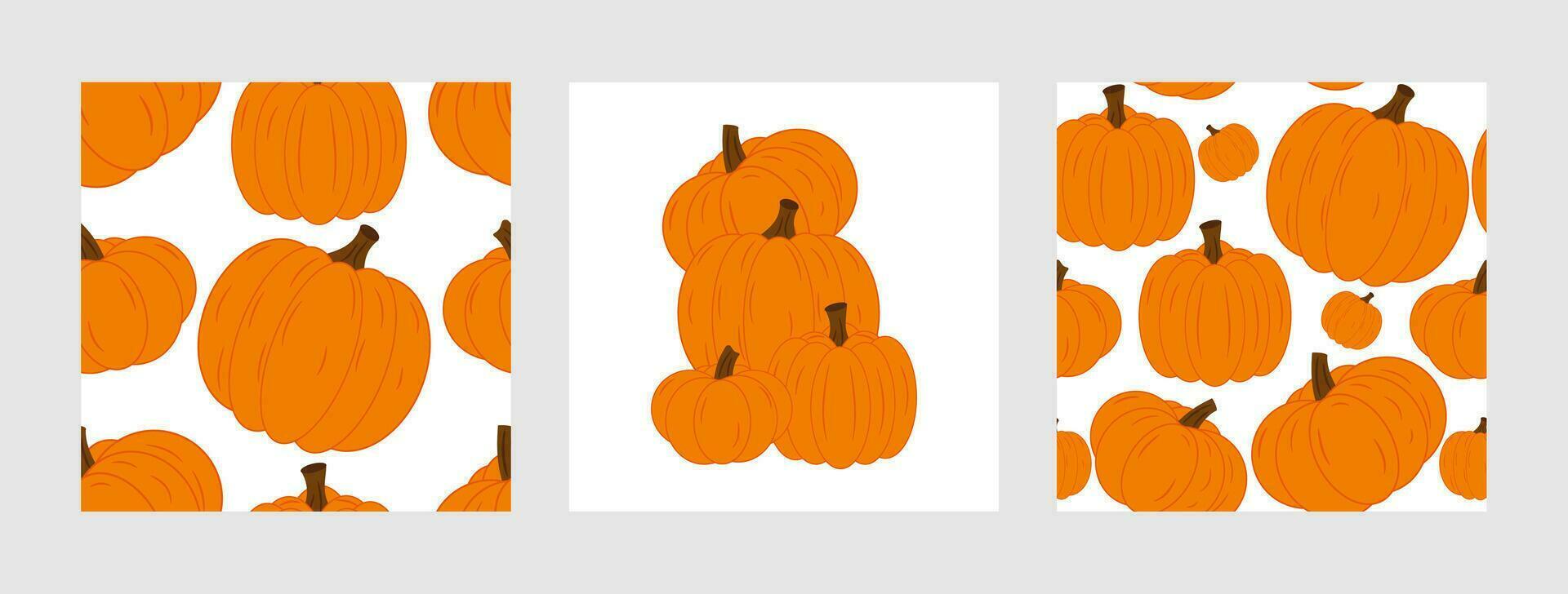 Pumkin seamless pattern for fabric,wrapping,cards, or poster vector