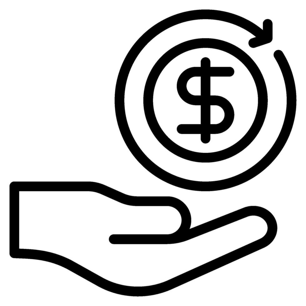 Cost Analysis icon vector